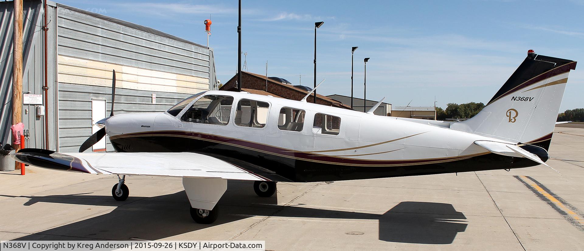 N368V, 1968 Beech 36 Bonanza C/N E-21, Beech 36 Bonanza on the ramp in Sidney, MT.