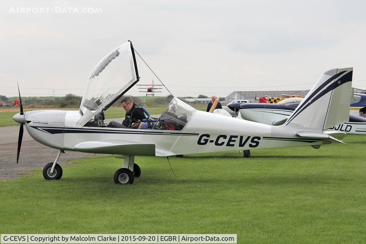 G-CEVS, 2007 Cosmik EV-97 TeamEurostar UK C/N 3102, Cosmik EV-97 Teameurostar UK at The Real Aeroplane Club's Helicopter Fly-In, Breighton Airfield, September 20th 2015.
