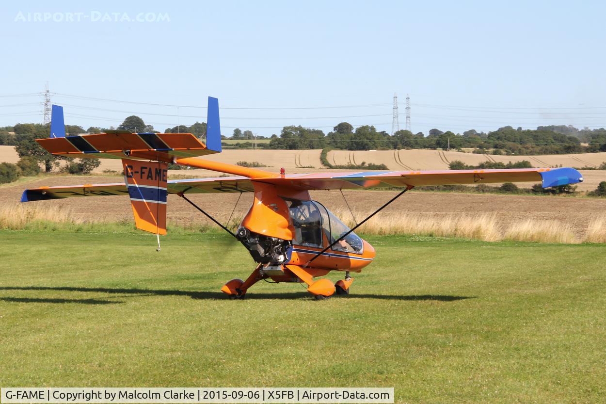 G-FAME, 1997 CFM Starstreak Shadow SA-II C/N PFA 206A-12973, CFM StarstreaK Shadow SA-II at Fishburn Airfield, September 5th 2015.