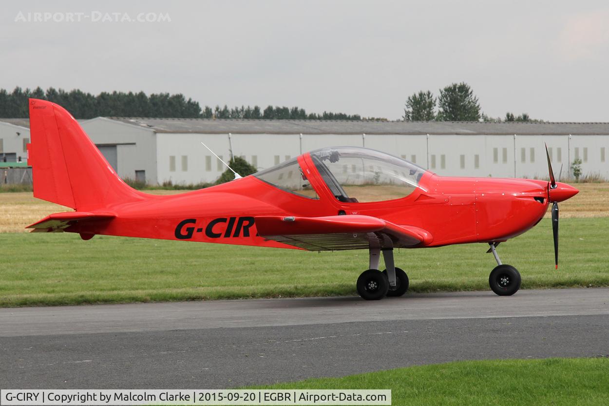 G-CIRY, 2015 Evektor EV-97 Eurostar SL C/N 2015-4222, Evektor-Aerotechnik EV-97 Eurostar SL at The Real Aeroplane Company's Helicopter Fly-In, Breighton Airfield, September 20th 2015.
