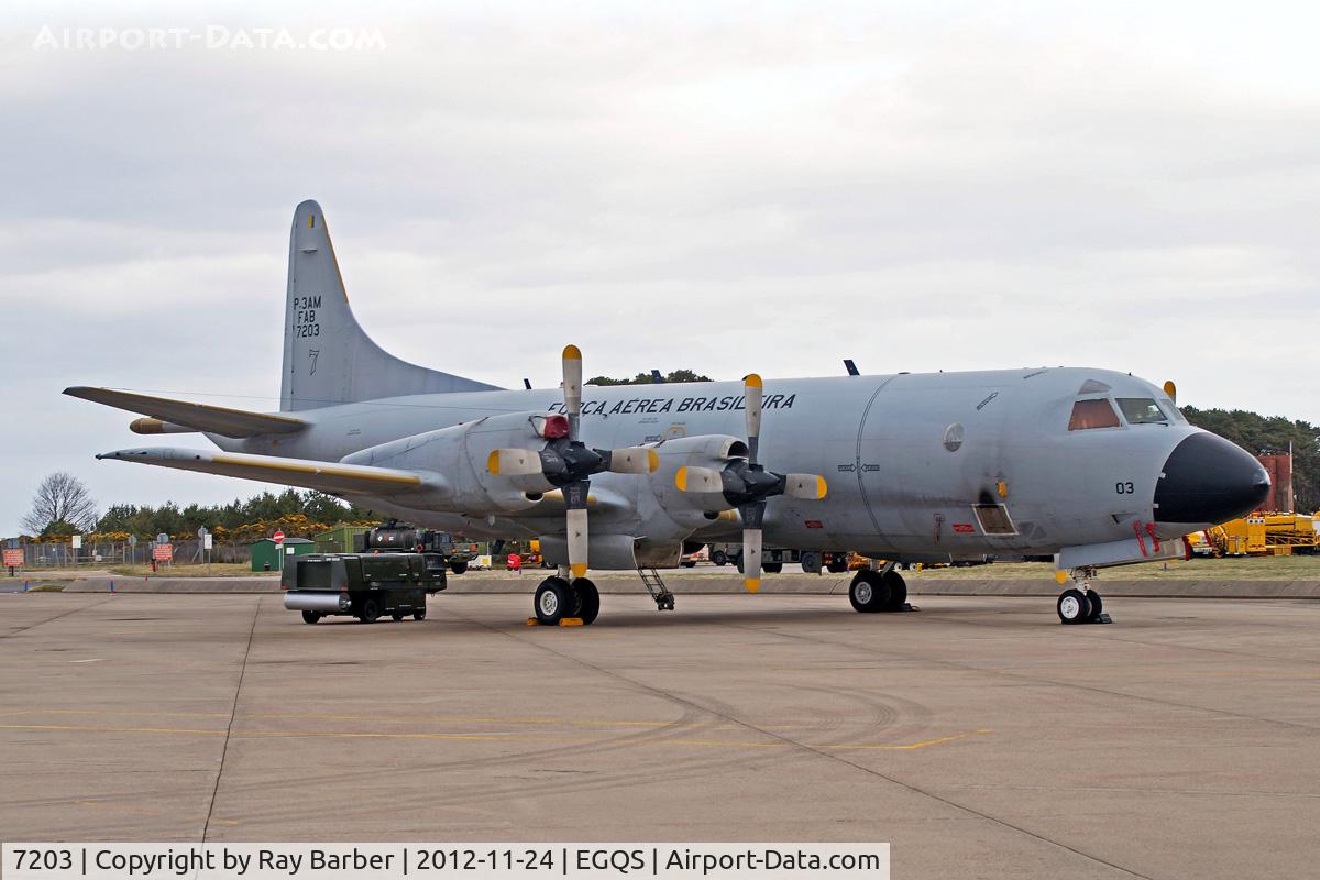 7203, 1965 Lockheed P-3AM Orion C/N 185-5110, Lockheed P-3AM Orion [5110] (Brazilian Air Force) RAF Lossiemouth~G 24/11/2012