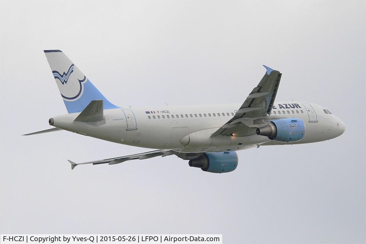 F-HCZI, 2010 Airbus A319-112 C/N 4268, Airbus A319-112, Take off rwy 08, Paris-Orly airport (LFPO-ORY)