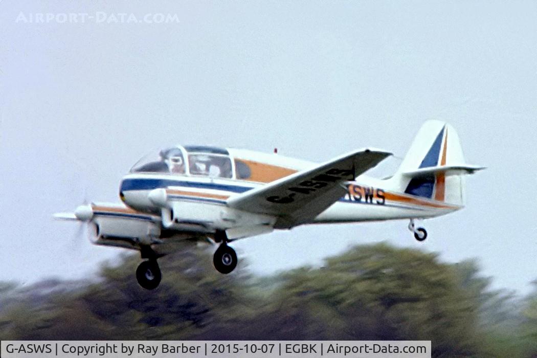G-ASWS, 1965 Let Ae-145 Super Aero 145 C/N 172004 (20-04), G-ASWS   Aero 145 [20-004] Sywell~G (date unknown). From a slide. Not the best of images.