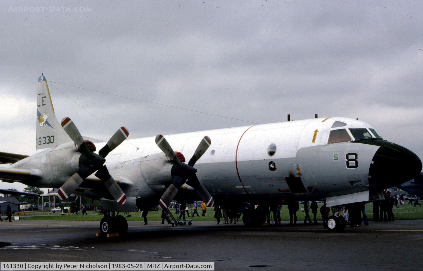 161330, Lockheed P-3C Orion C/N 285A-5727, P-3C Orion of Patrol Squadron VP-11 on display at the 1983 RAF Mildenhall Air Fete.