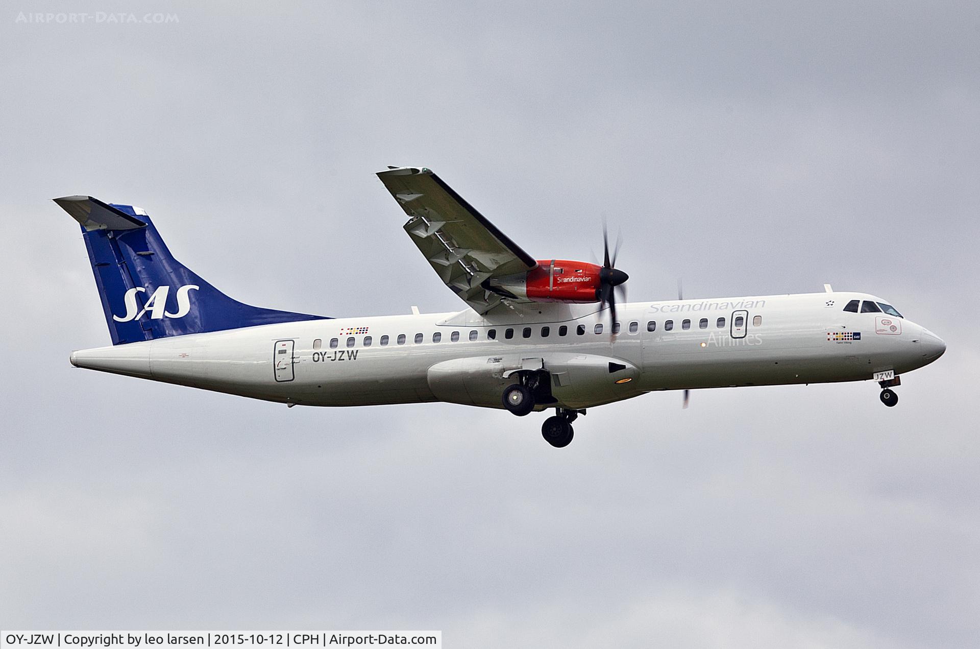 OY-JZW, 2008 ATR 72-212A C/N 773, Copenhagen 12.10.15