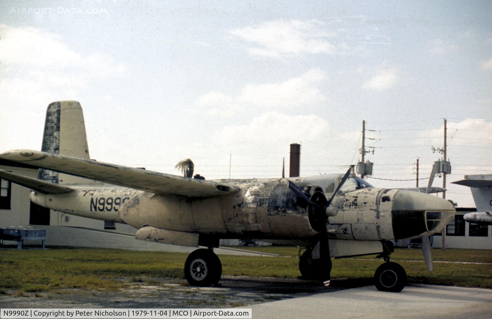 N9990Z, 1943 Douglas A-26C Invader C/N 18749, A-26B Invader on display at the now defunct Wings and Wheels Museum at Orlando
