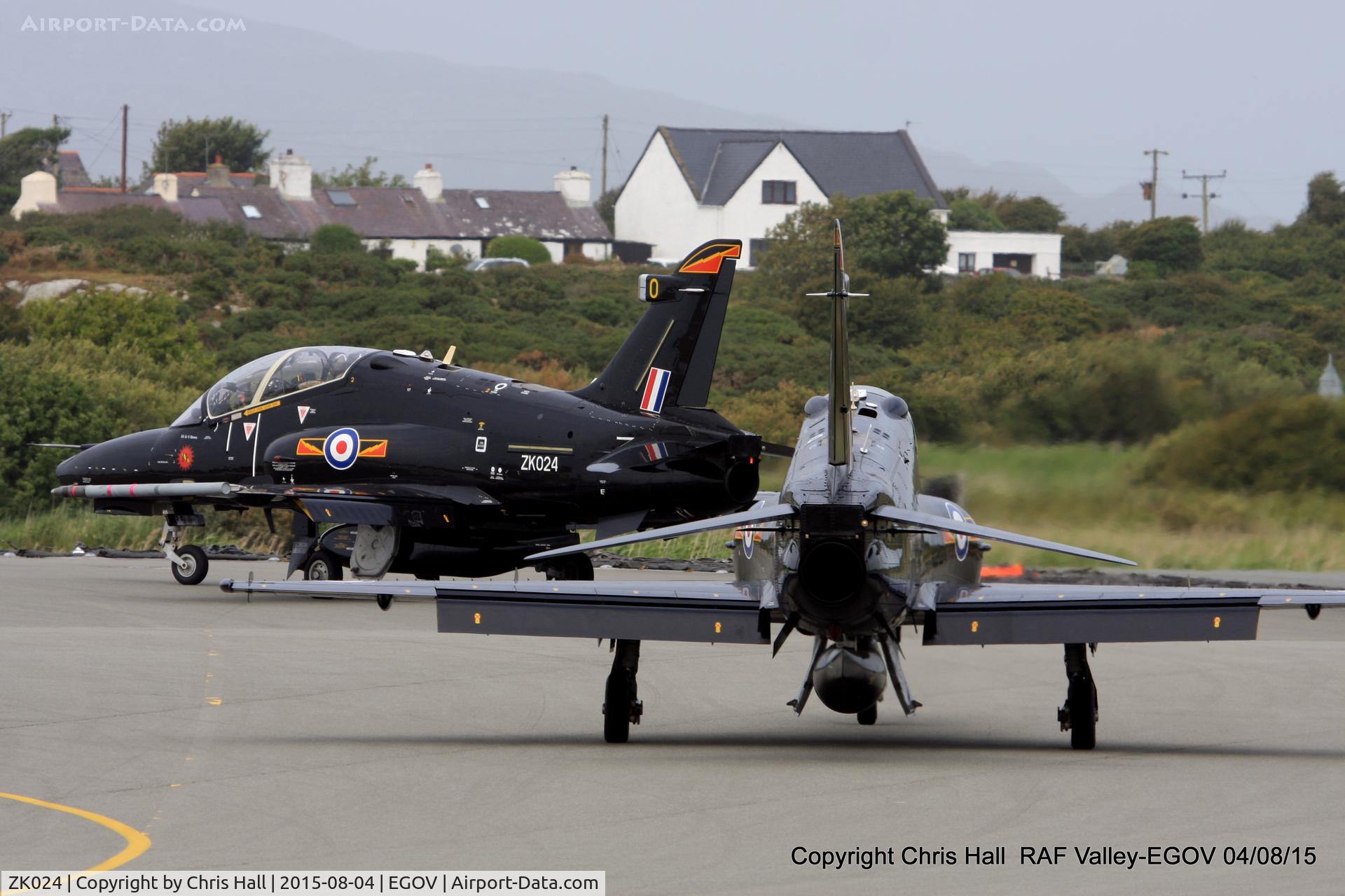 ZK024, 2009 British Aerospace Hawk T2 C/N RT015/1253, RAF IV Sqn