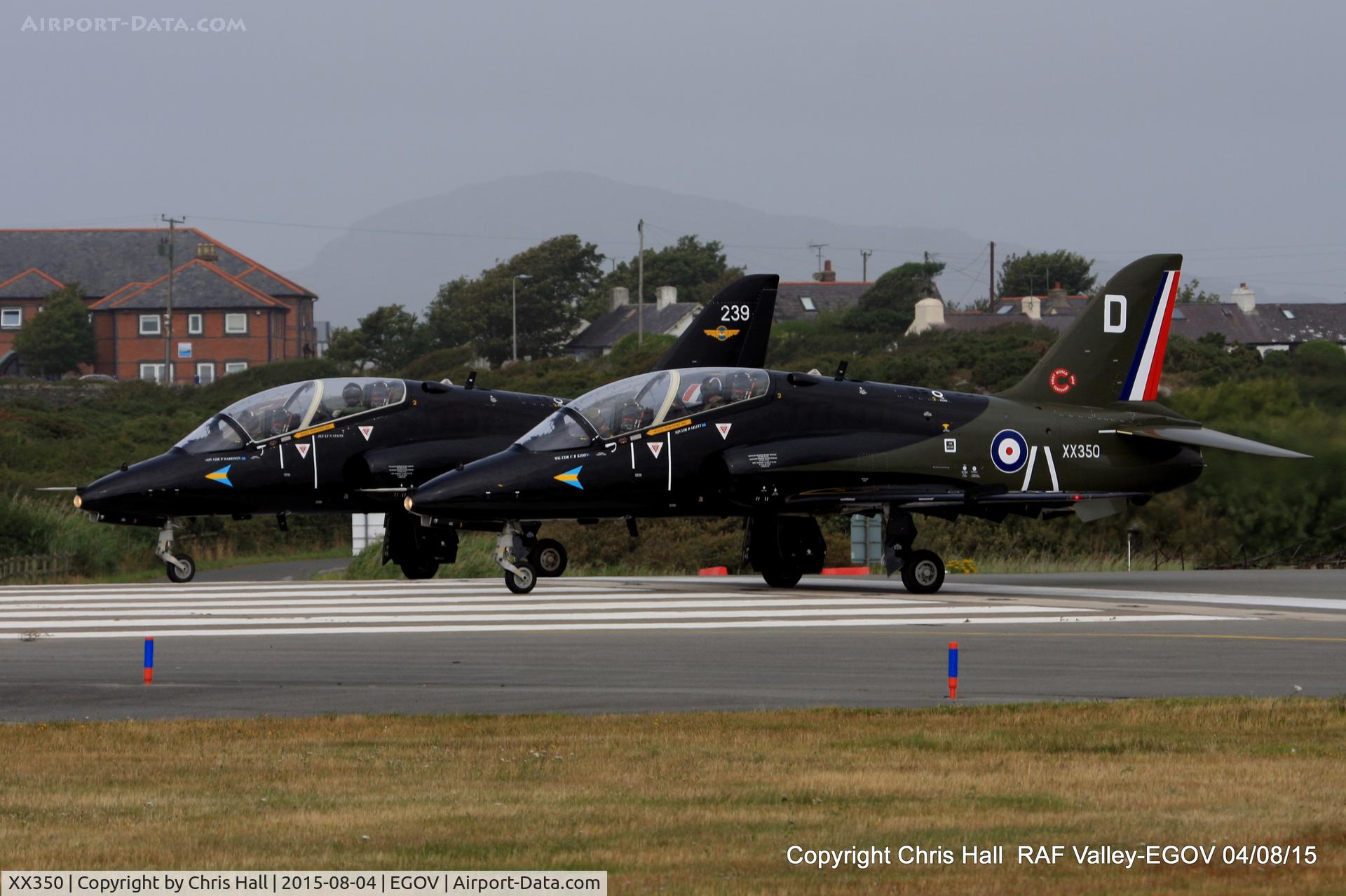 XX350, 1981 Hawker Siddeley Hawk T.1A C/N 199/312174, RAF 208(R) Sqn WWI 100th anniversary scheme