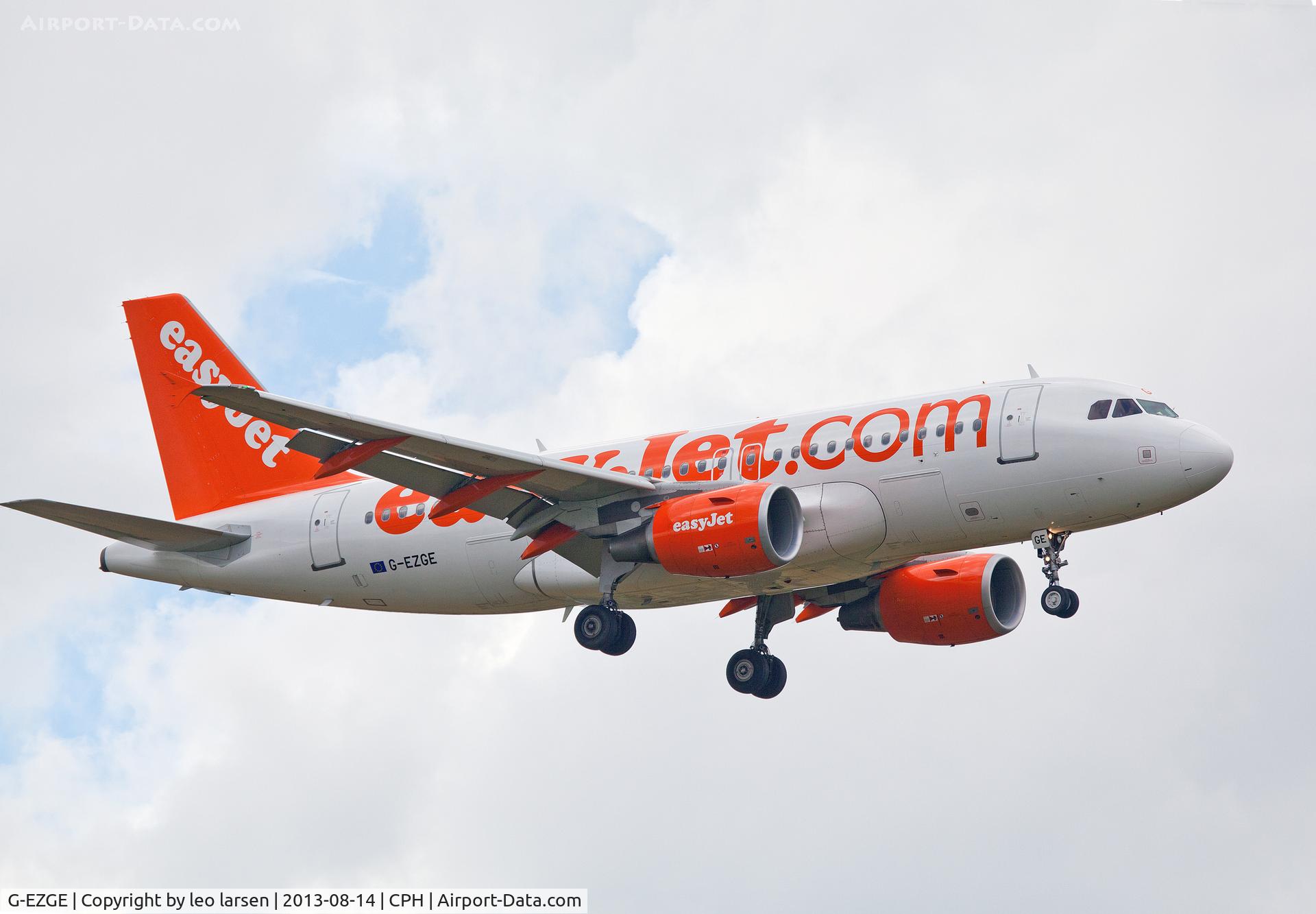 G-EZGE, 2011 Airbus A319-111 C/N 4624, Copenhagen 14.8.13