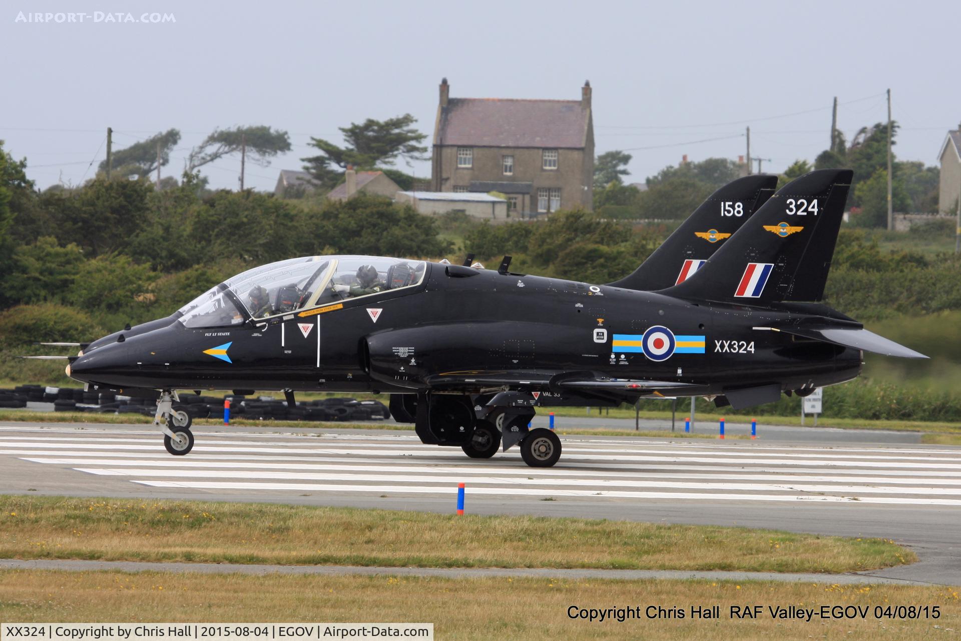 XX324, 1980 Hawker Siddeley Hawk T.1A C/N 168/312149, RAF 208(R) Sqn