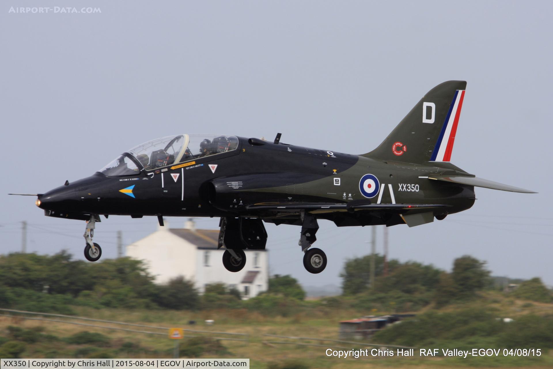 XX350, 1981 Hawker Siddeley Hawk T.1A C/N 199/312174, RAF 208(R) Sqn WWI 100th anniversary scheme