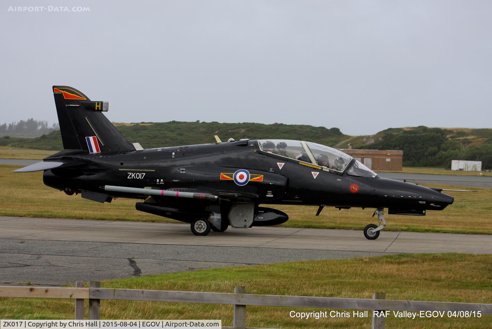 ZK017, 2008 British Aerospace Hawk T2 C/N RT008/1246, RAF IV Sqn