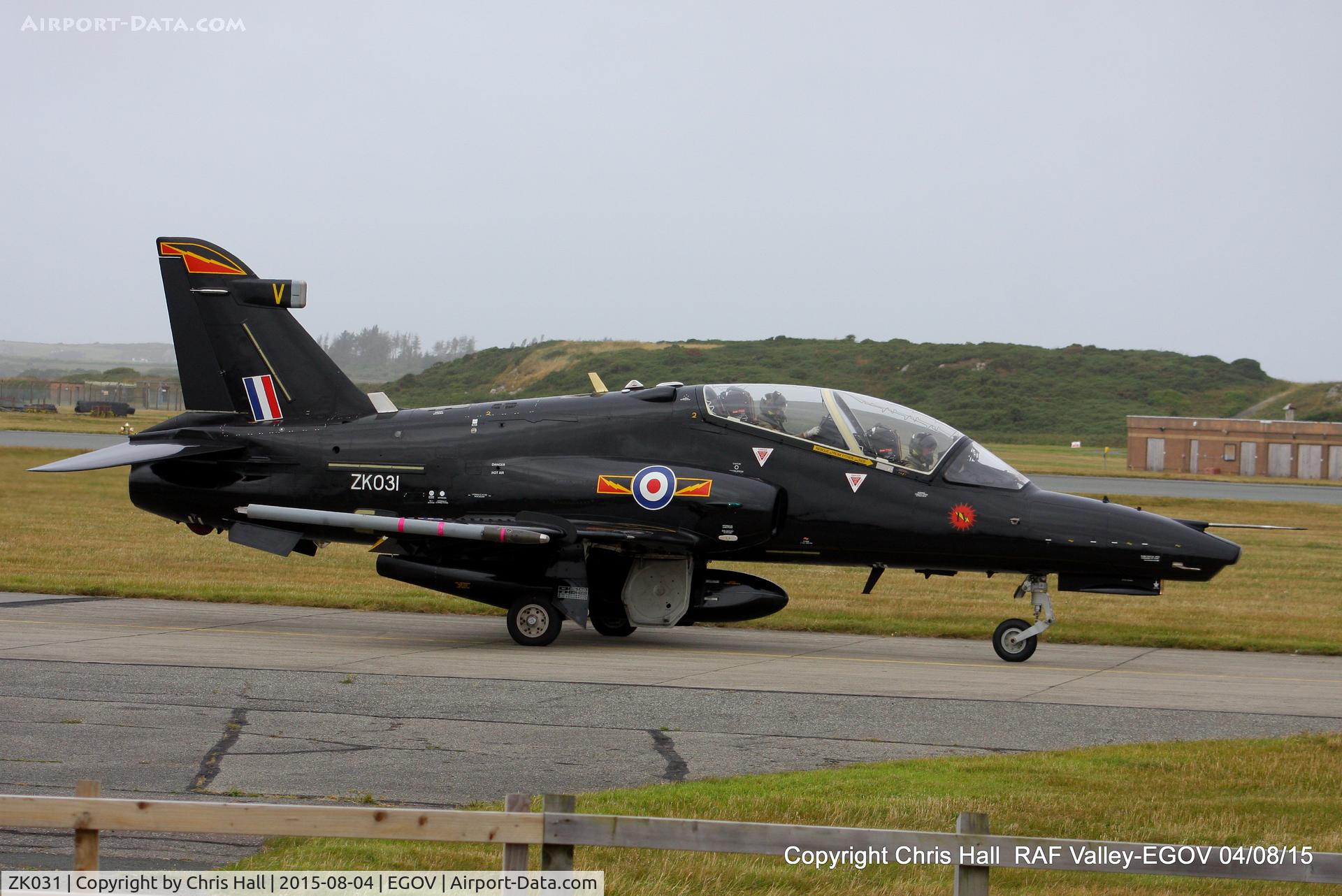ZK031, 2009 British Aerospace Hawk T2 C/N RT022/1260, RAF IV Sqn