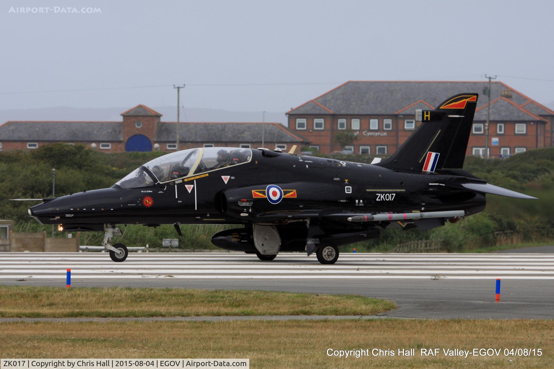 ZK017, 2008 British Aerospace Hawk T2 C/N RT008/1246, RAF IV Sqn