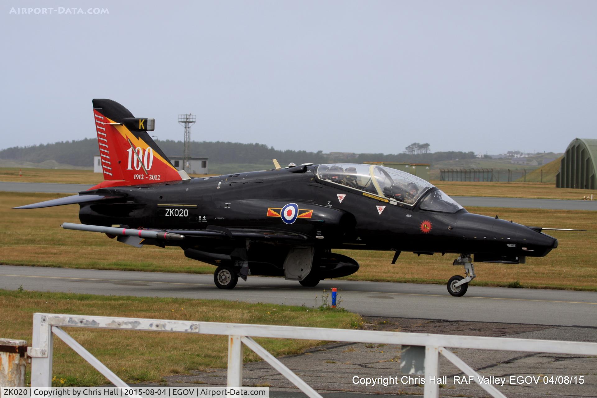 ZK020, 2009 British Aerospace Hawk T2 C/N RT011/1249, RAF IV Sqn