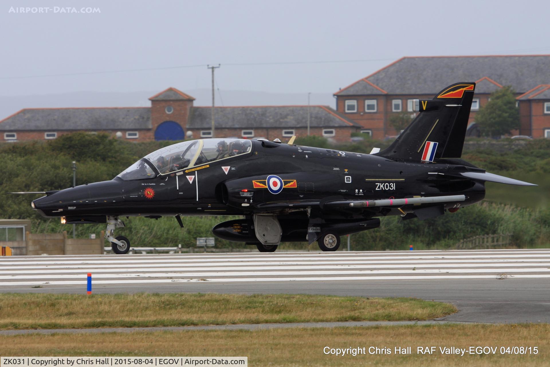 ZK031, 2009 British Aerospace Hawk T2 C/N RT022/1260, RAF IV Sqn