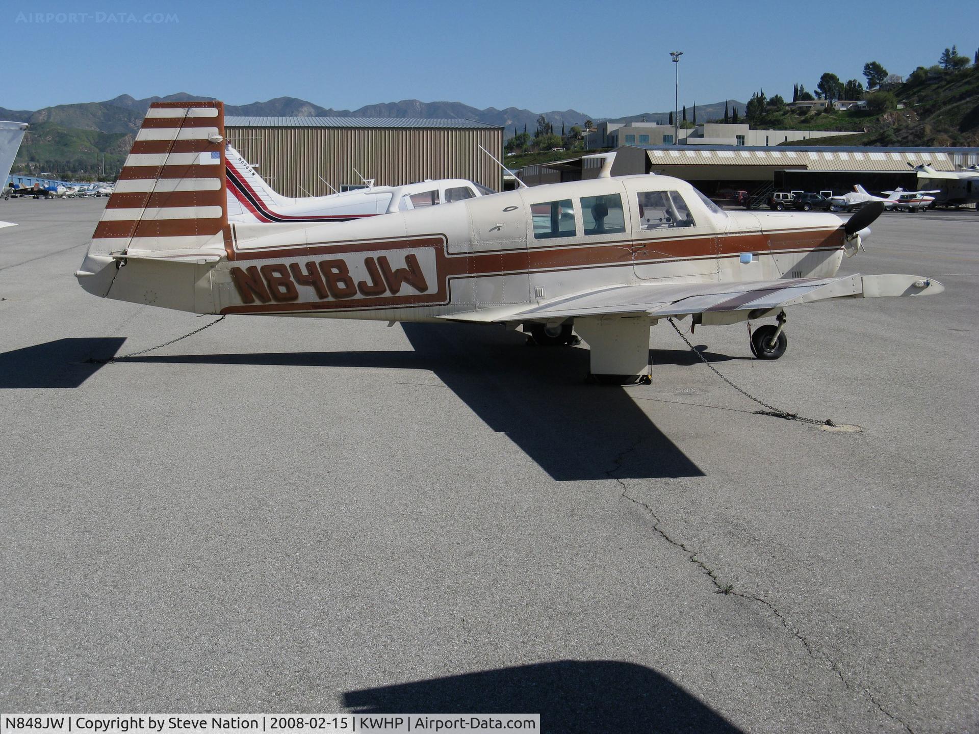N848JW, 1967 Mooney M20F Executive C/N 680121, Locally-based 1967 Mooney M20F Executive @ Whiteman Airport, Pacoima, CA
