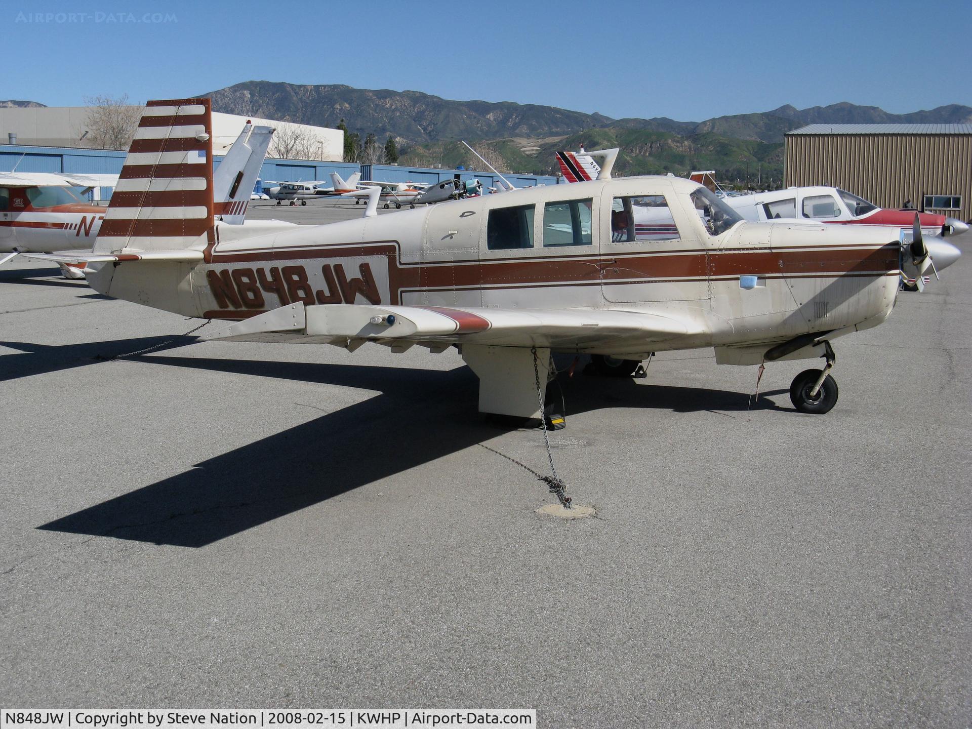 N848JW, 1967 Mooney M20F Executive C/N 680121, Locally-based 1967 Mooney M20F Executive @ Whiteman Airport, Pacoima, CA