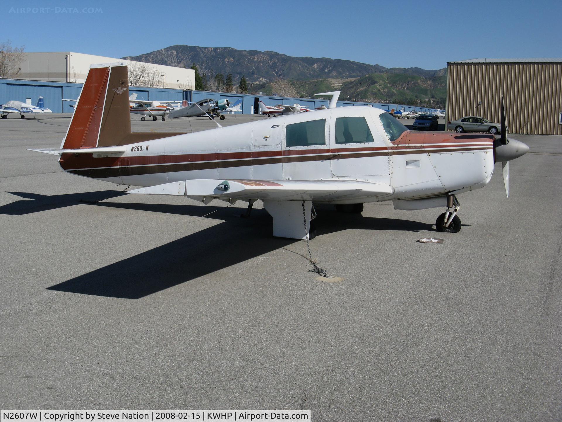 N2607W, 1966 Mooney M20E C/N 954, Locally-based 1966 M20E @ Whiteman Airport, Pacoima, CA
