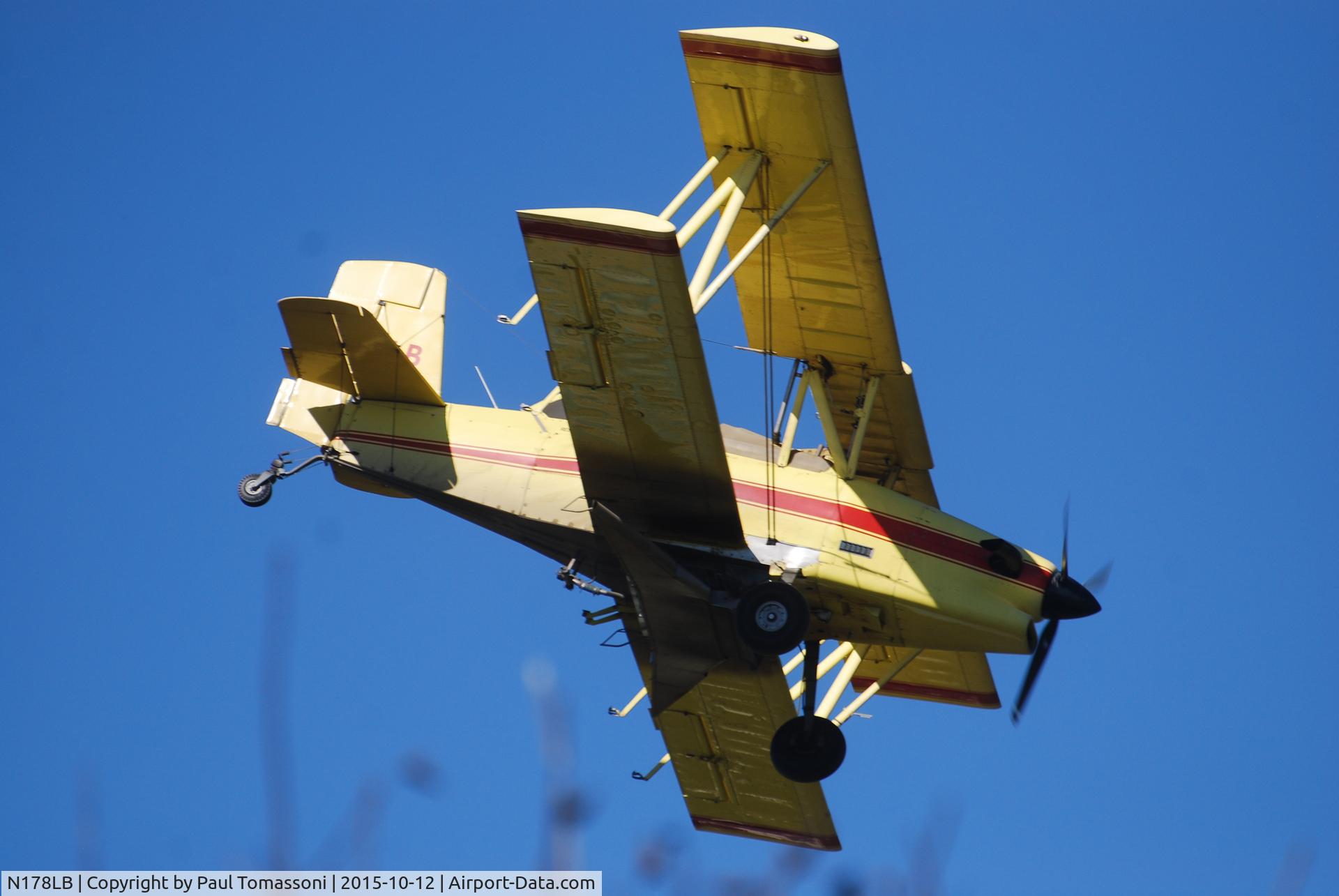 N178LB, 1977 Grumman-Schweizer G-164B C/N 178B, Crop Dusting over Centreville, MD
