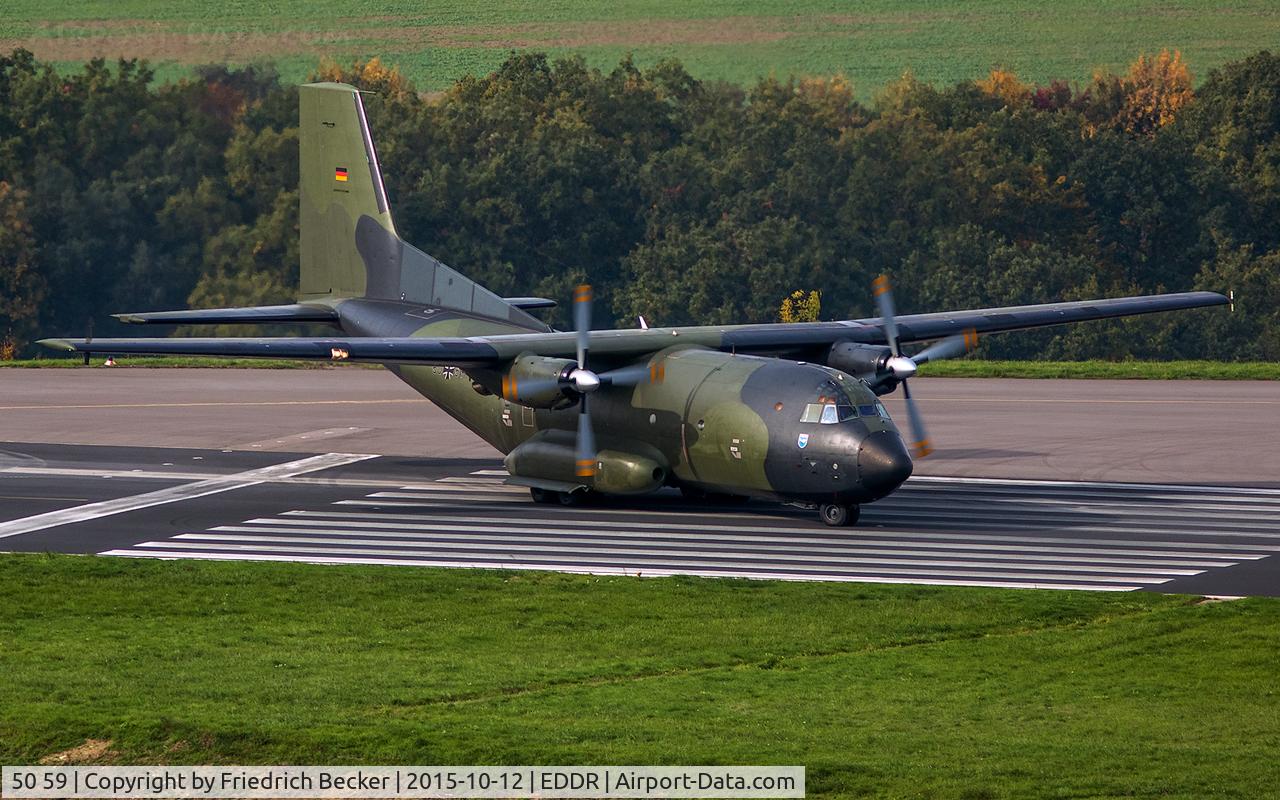 50 59, Transall C-160D C/N D81, line up for departure