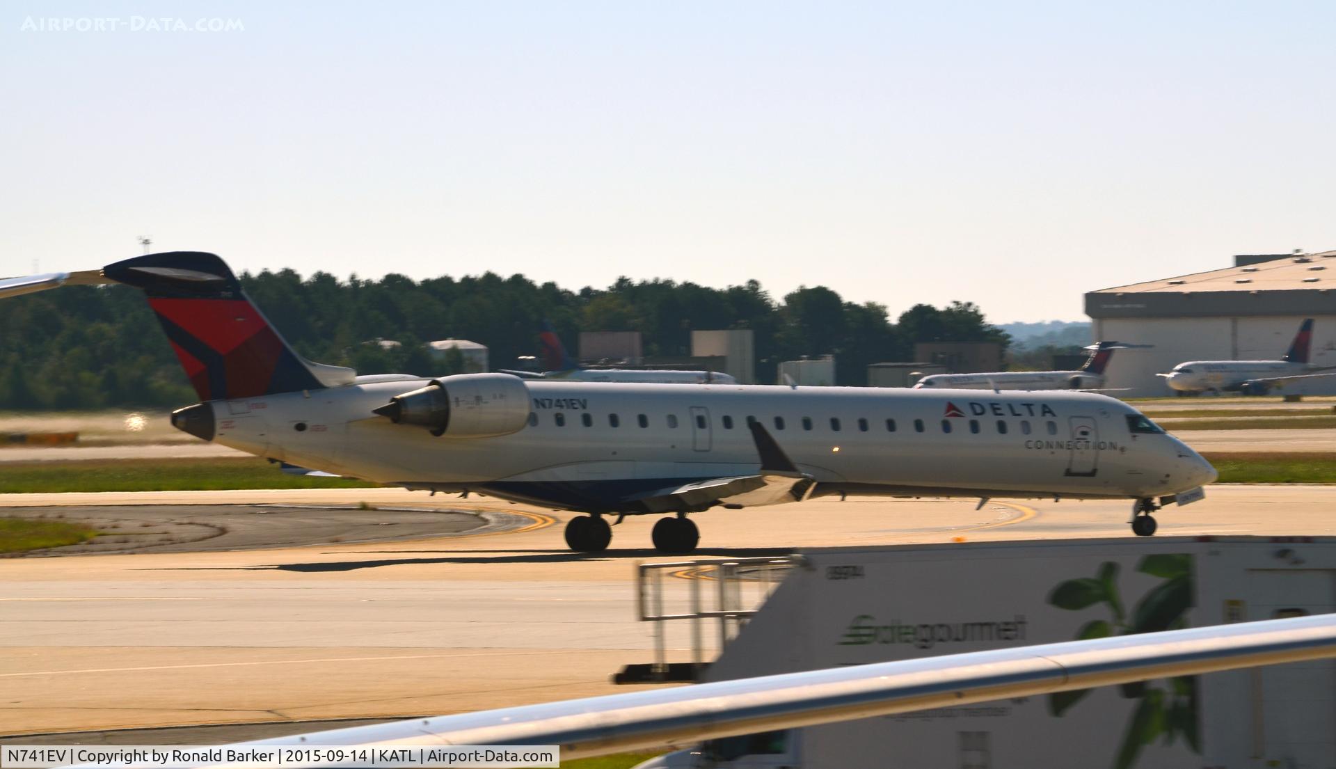 N741EV, 2004 Bombardier CRJ-701ER (CL-600-2C10) Regional Jet C/N 10155, Taxi Atlanta