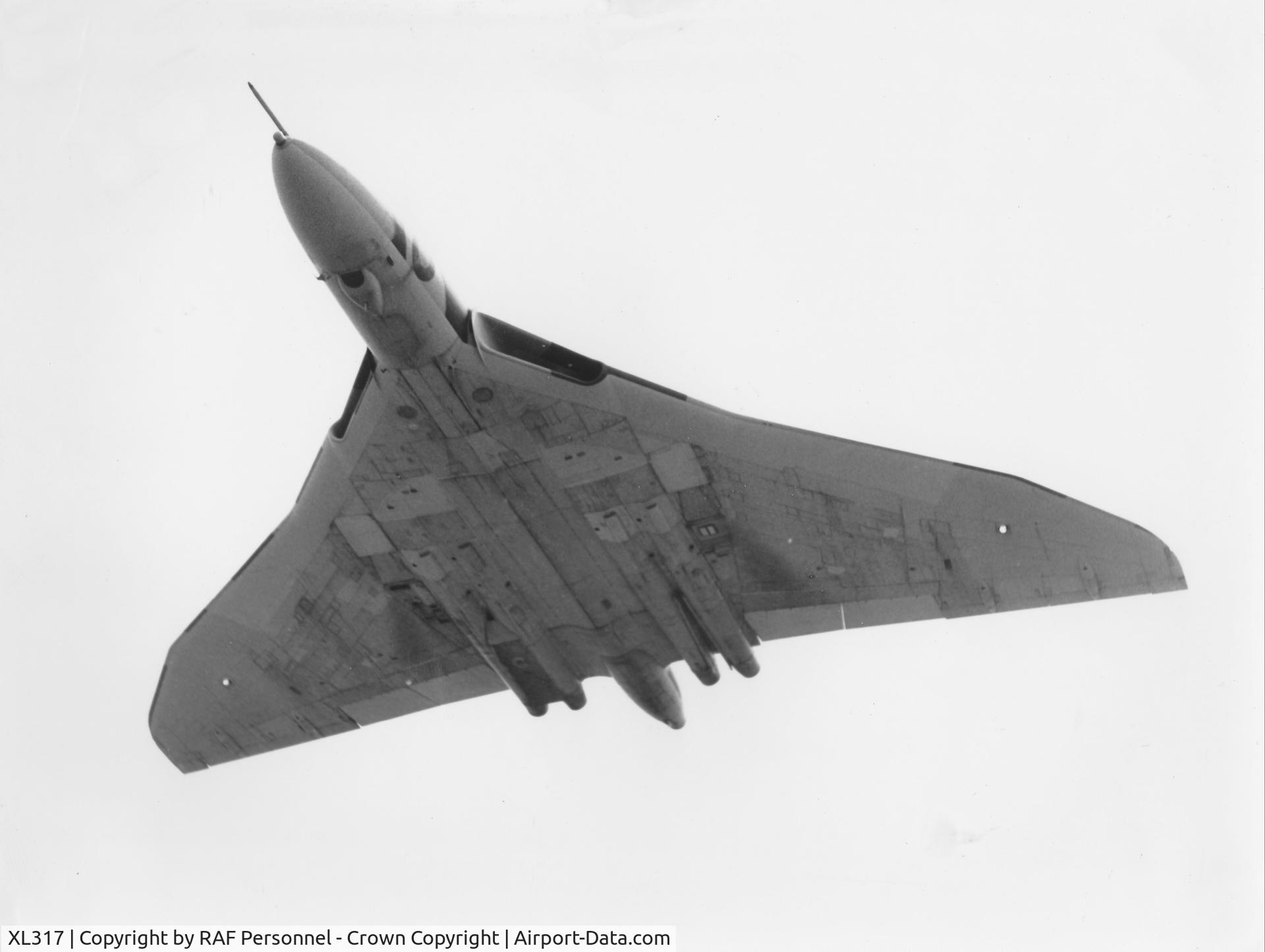 XL317, 1962 Avro Vulcan B.2 C/N Set 26, XL317 at RAF Scampton Airshow, 1980.