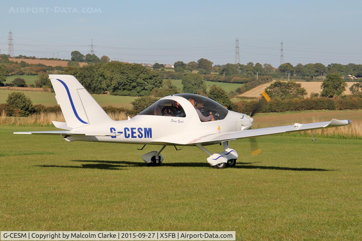 G-CESM, 2011 TL Ultralight TL-2000 Sting Sport C/N LAA 347-14801, TL Ultralight TL-2000 Sting Sport taxiing out for take-off at Fishburn Airfield, September 27th 2015.
