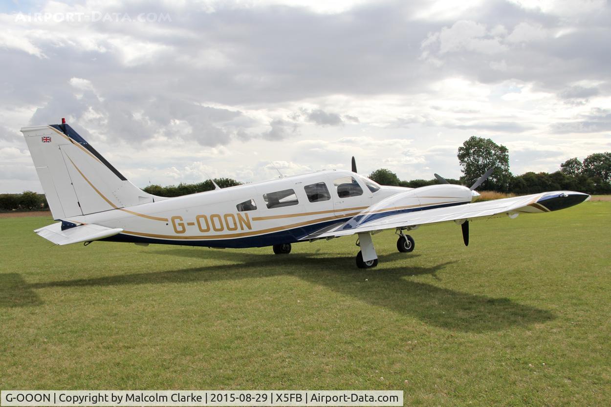 G-OOON, 1982 Piper PA-34-220T Seneca III C/N 34-8533024, Piper PA-34-220T Seneca III G-OOON, Fishburn Airfield, August 29th 2015.
