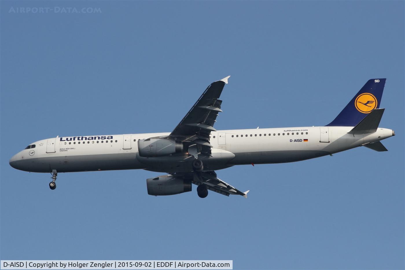 D-AISD, 2000 Airbus A321-231 C/N 1188, Inbound traffic for rwy 25R....