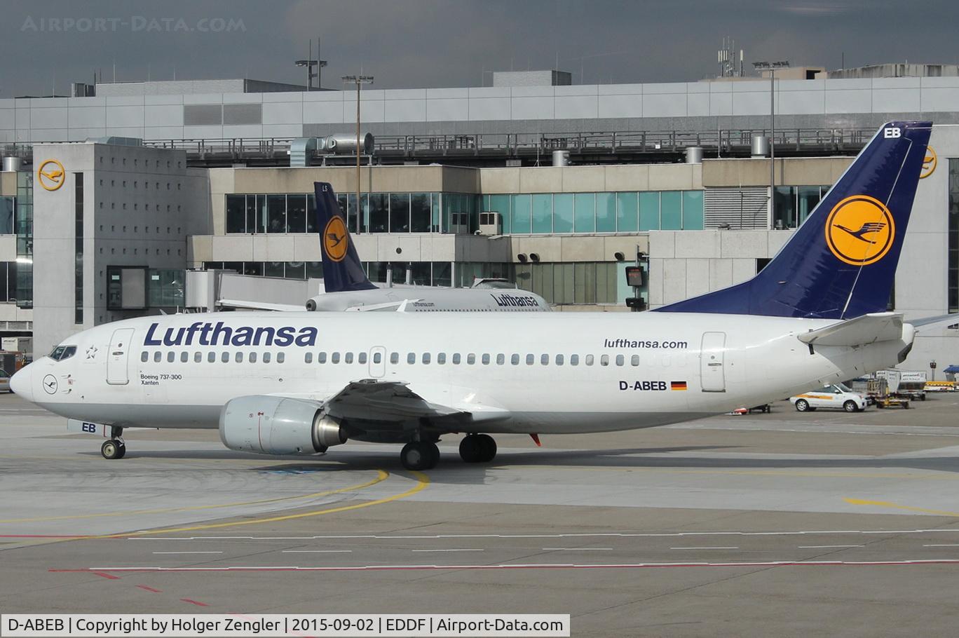 D-ABEB, 1991 Boeing 737-330 C/N 25148, On taxi to departure...