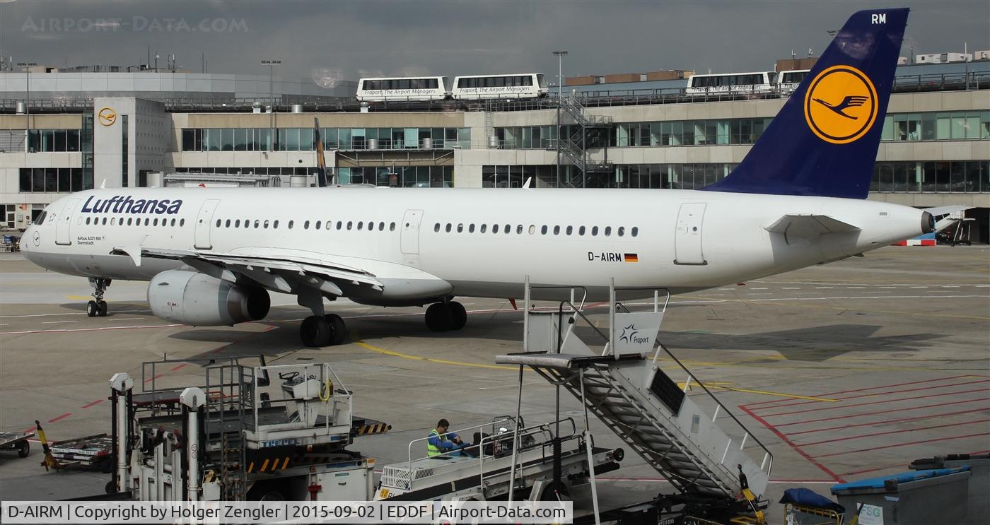 D-AIRM, 1994 Airbus A321-131 C/N 0518, Leaving apron A for westbound departure....