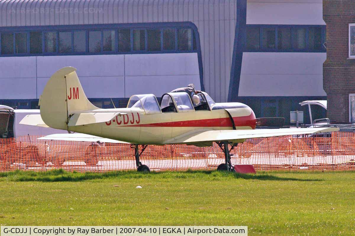 G-CDJJ, 1989 Bacau Yak-52 C/N 899912, Yakovlev Yak-52 [899912] Shoreham~G 10/04/2007