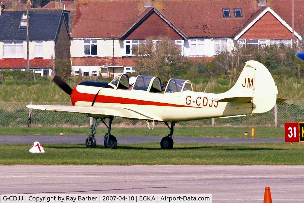 G-CDJJ, 1989 Bacau Yak-52 C/N 899912, Yakovlev Yak-52 [899912] Shoreham~G 10/04/2007