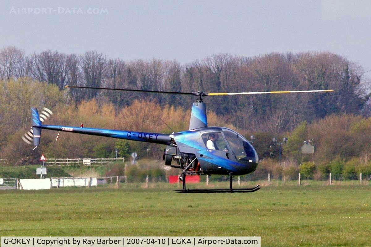 G-OKEY, 1991 Robinson R22 Beta C/N 2004, Robinson R-22 Beta [2004] Shoreham~G 10/04/2007