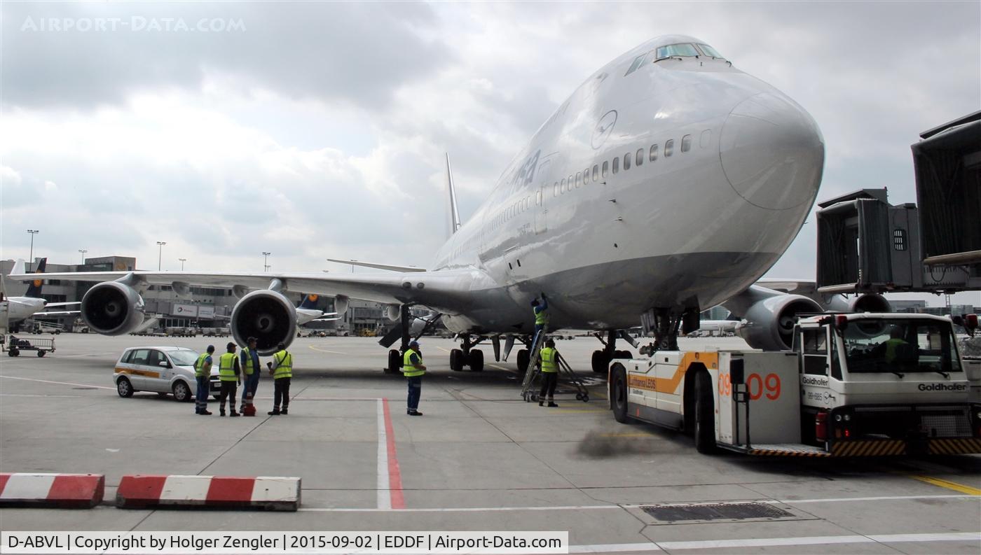 D-ABVL, 1992 Boeing 747-430 C/N 26425, Notice that the pusher has getting started just that moment!