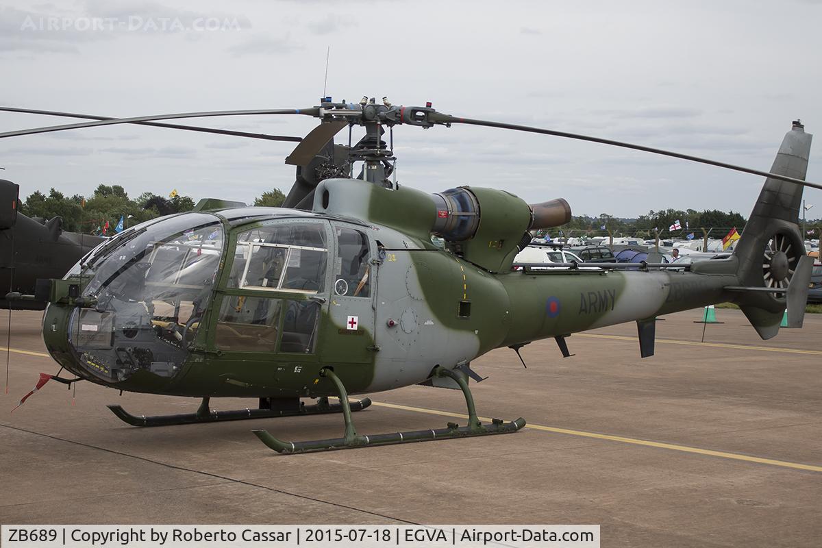 ZB689, Westland SA-341B Gazelle AH1 C/N WA2002, RIAT15