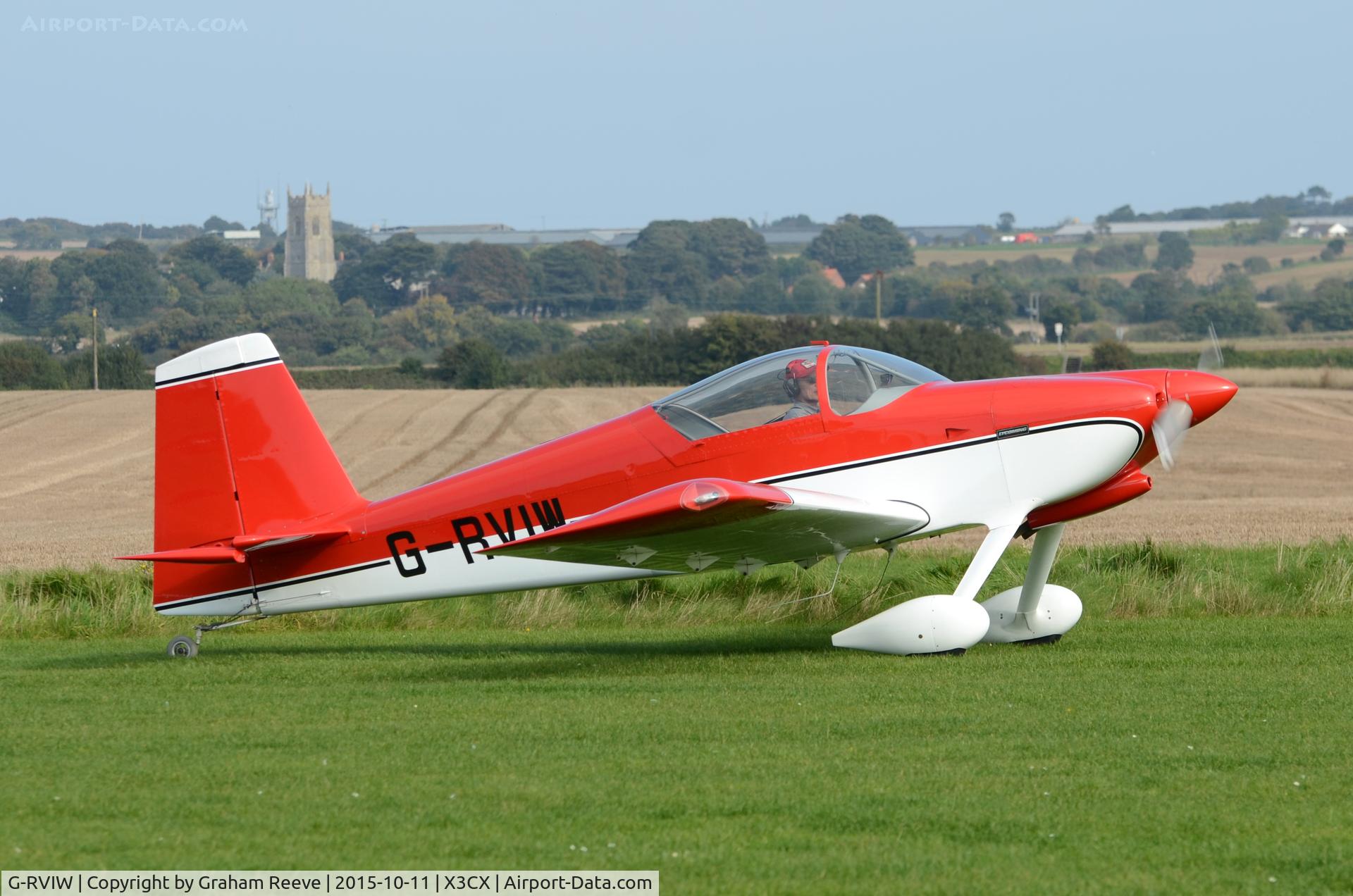 G-RVIW, 2010 Vans RV-9 C/N PFA 320-13924, Just landed at Northrepps.