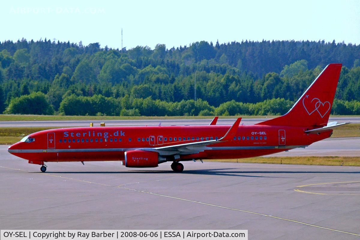 OY-SEL, 2004 Boeing 737-8BK C/N 33018, Boeing 737-8BK [33018] (Sterling Airways) Stockholm-Arlanda~SE 06/06/2008