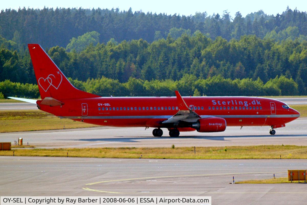 OY-SEL, 2004 Boeing 737-8BK C/N 33018, Boeing 737-8BK [33018] (Sterling Airways) Stockholm-Arlanda~SE 06/06/2008