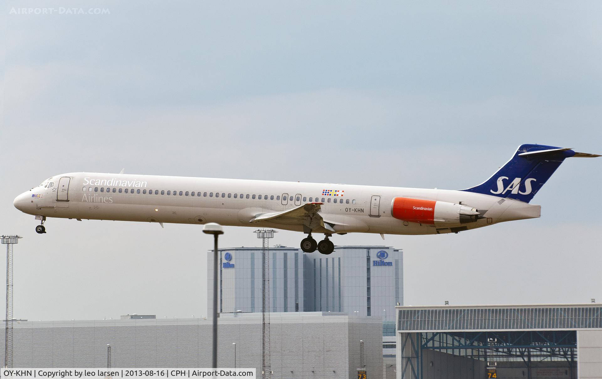 OY-KHN, 1991 McDonnell Douglas MD-82 (DC-9-82) C/N 53000, Copenhagen 16.8.13