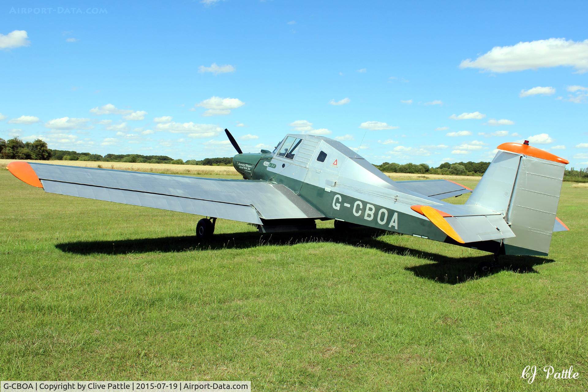 G-CBOA, 1966 Auster B8 Agricola C/N AIRP/860, Pictured at Spanhoe Lodge