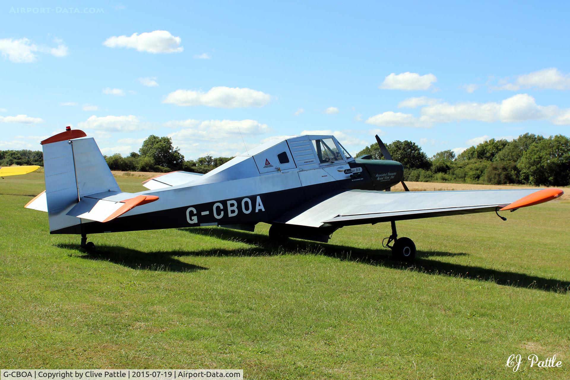 G-CBOA, 1966 Auster B8 Agricola C/N AIRP/860, At Spanhoe Lodge
