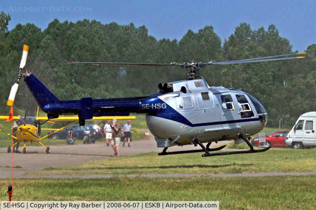 SE-VPG, 2007 Aerospool WT-9 Dynamic C/N DY193/2007, Bolkow Bo-105CB-2 [S-439] Stockholm-Barkarby~SE 07/06/2008. Showing dust and dirt being kicked up by the rotor blades.