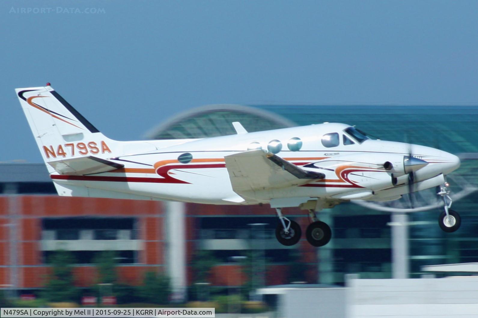 N479SA, 1967 Beech 65-A90 King Air C/N LJ-215, Departing RWY 8R