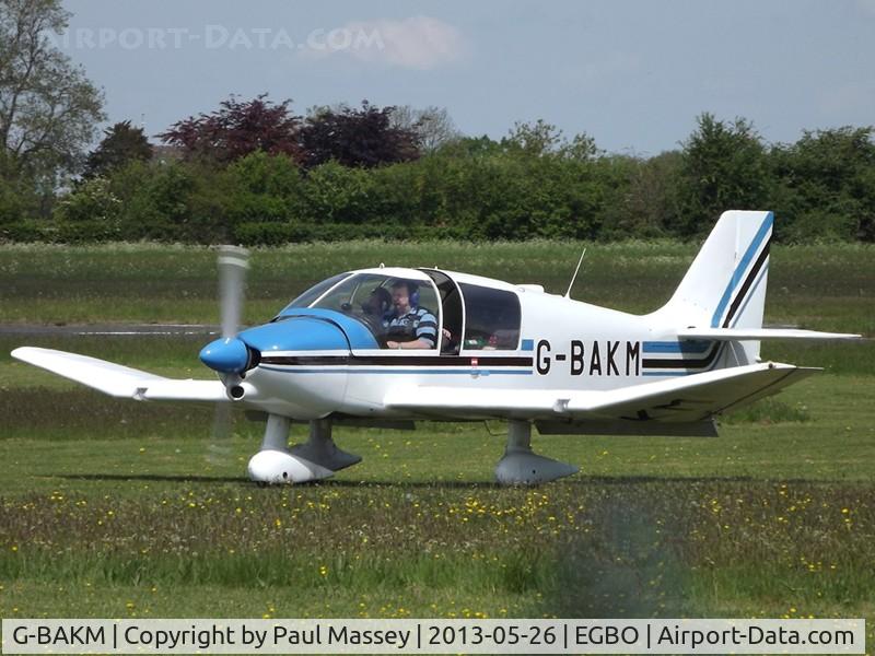 G-BAKM, 1972 Robin DR-400-140 Major C/N 755, 40's Weekend Fly-In Visitor.