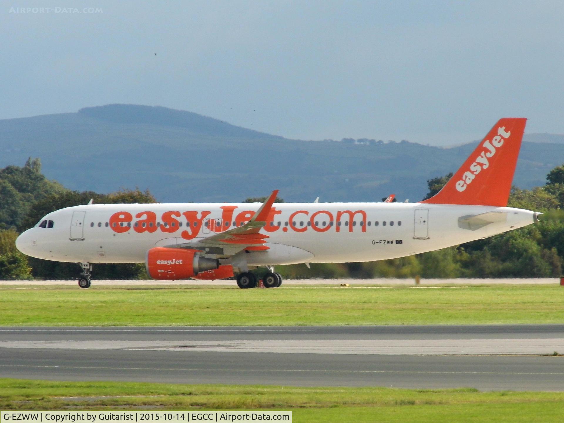 G-EZWW, 2014 Airbus A320-214 C/N 6188, At Manchester