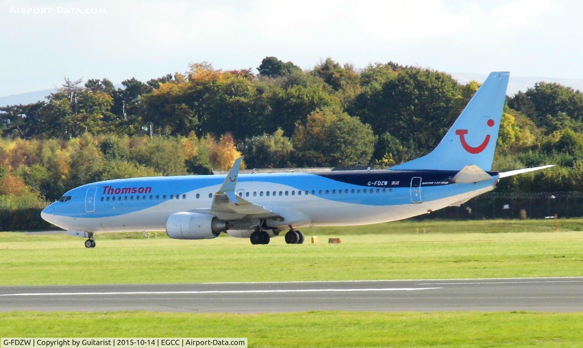 G-FDZW, 2011 Boeing 737-8K5 C/N 37254, At Manchester