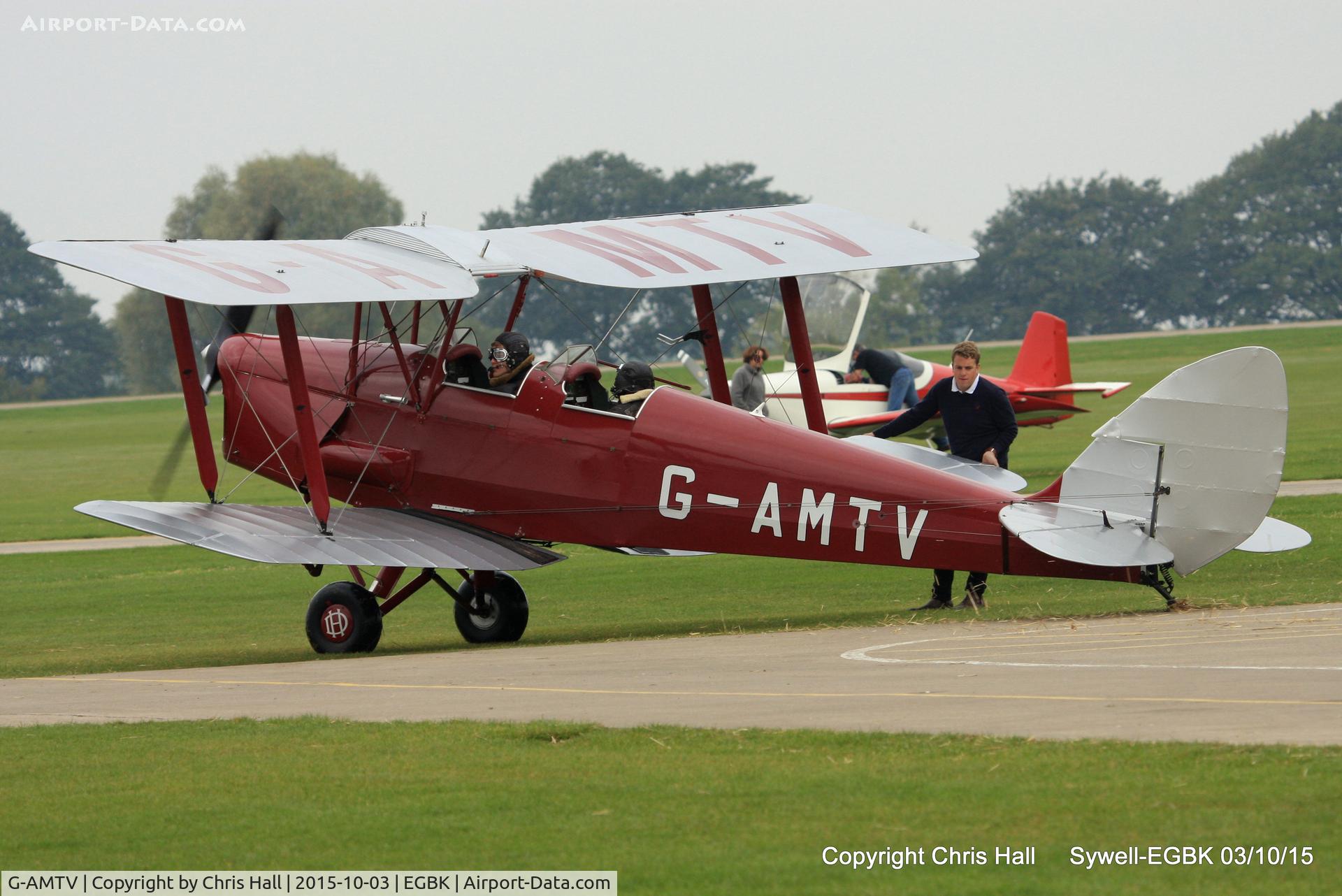 G-AMTV, 1935 De Havilland DH-82A Tiger Moth II C/N 3858, at The Radial And Training Aircraft Fly-in