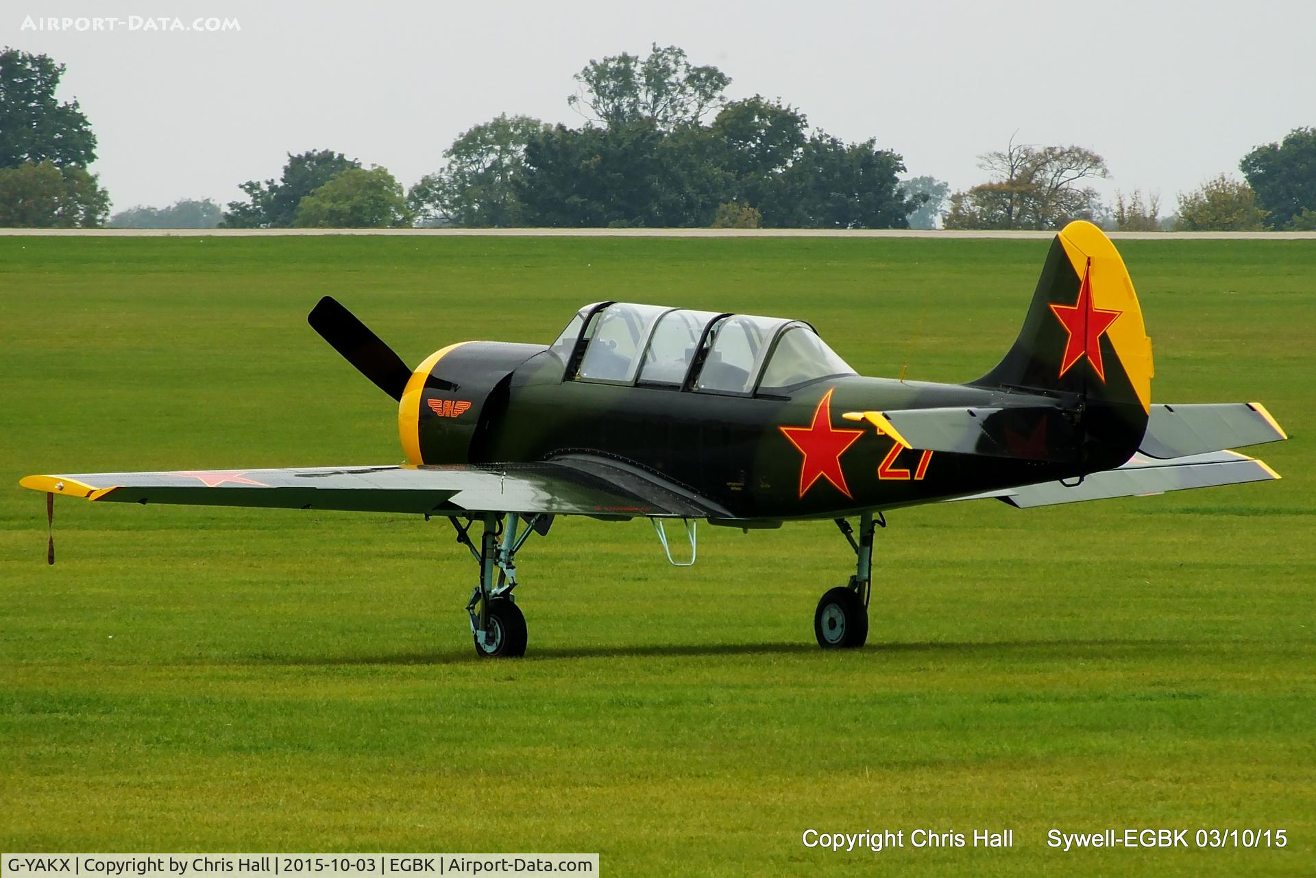 G-YAKX, 1991 Yakovlev (Aerostar) Yak-52 C/N 9111307, at The Radial And Training Aircraft Fly-in